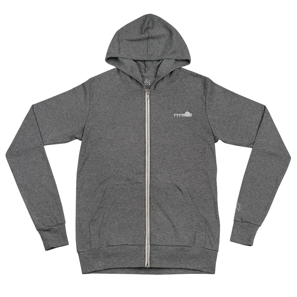 Twilight 9 Zip Hoodie - Embroidered Pier