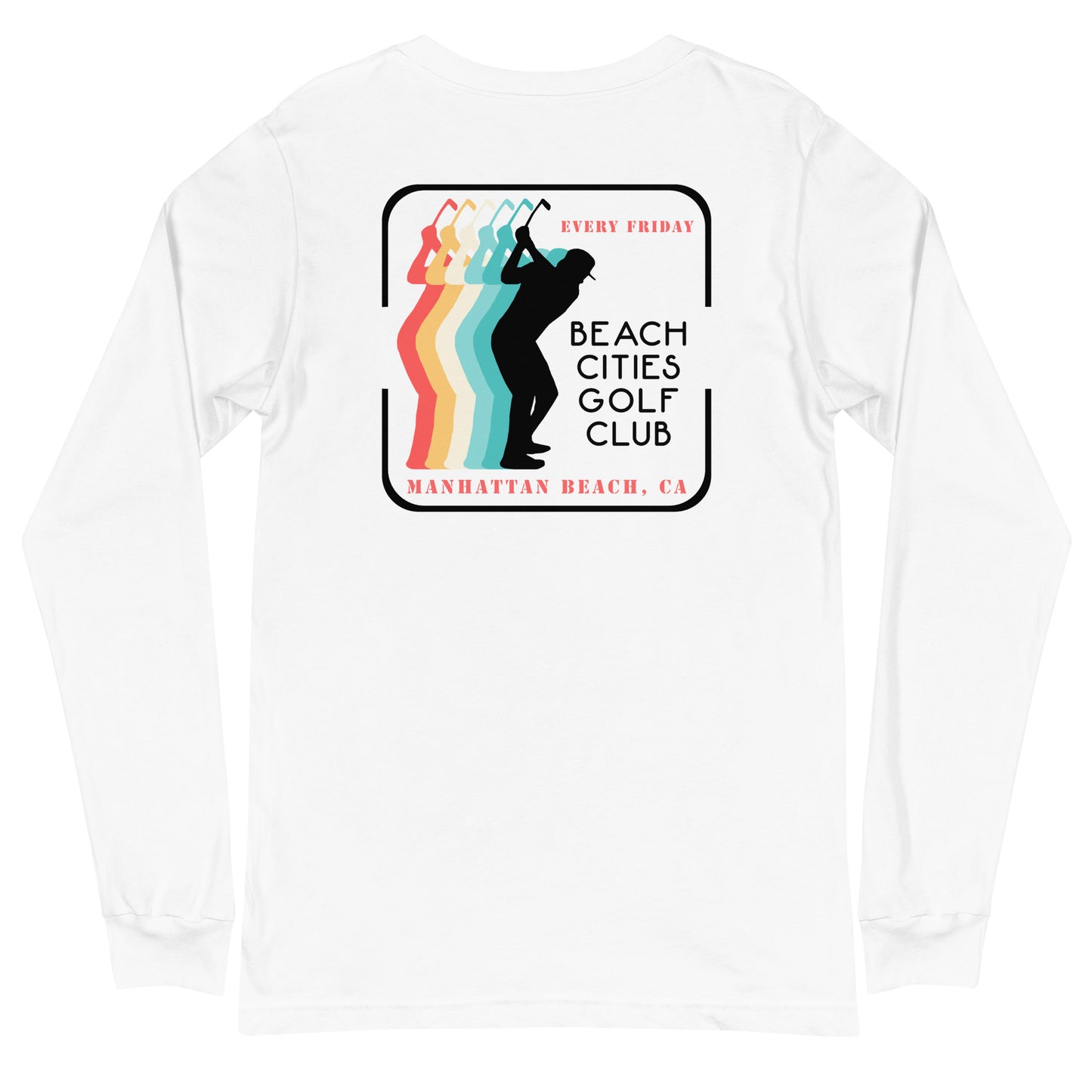 Retro Golfer Long Sleeve Cotton Tee